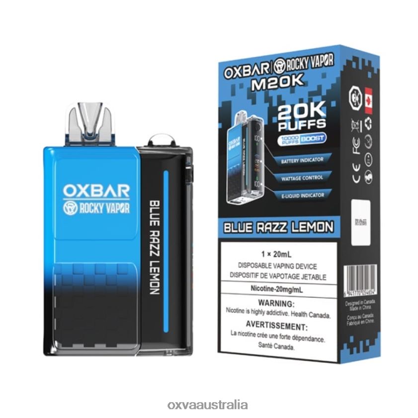 OXVA Australia - BLUE RAZZ LEMON 8425B2 OXVA OXBAR M20K