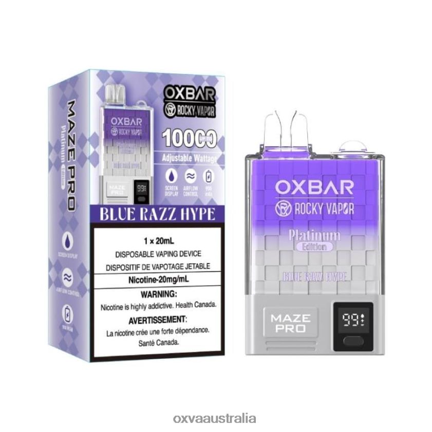 OXVA online store - BLUE RAZZ HYPE 8425B16 OXVA OXBAR MAZE PRO 10000