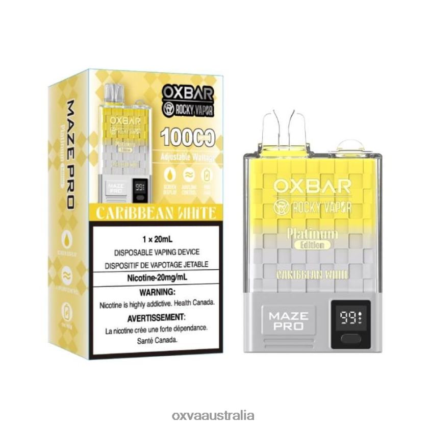 OXVA vape Australia - CARIBBEAN WHITE 8425B14 OXVA OXBAR MAZE PRO 10000