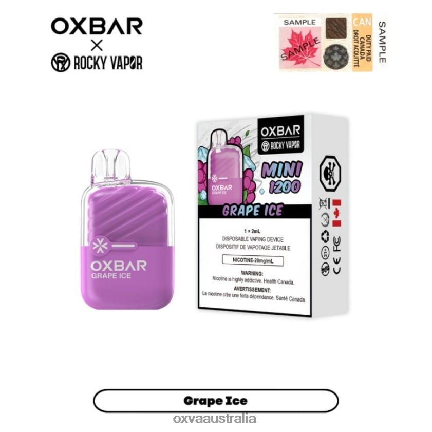 OXVA Australia - GRAPE ICE 8425B22 OXVA OXBAR MINI 1200