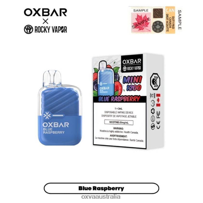 OXVA vape Australia - BLUE RASPBERRY 8425B24 OXVA OXBAR MINI 1200