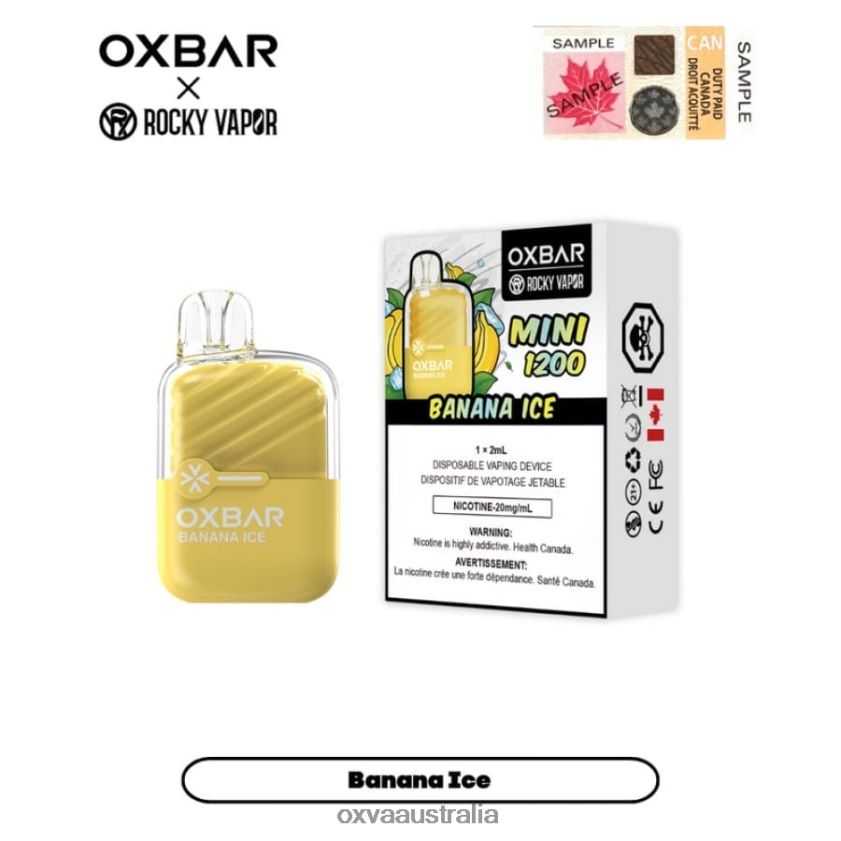 OXVA vape flavors - BANANA ICE 8425B23 OXVA OXBAR MINI 1200