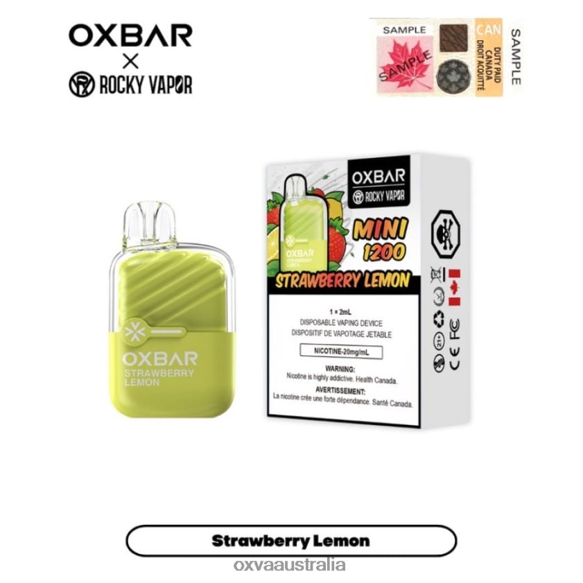 OXVA vape sale - STRAWBERRY LEMON 8425B19 OXVA OXBAR MINI 1200